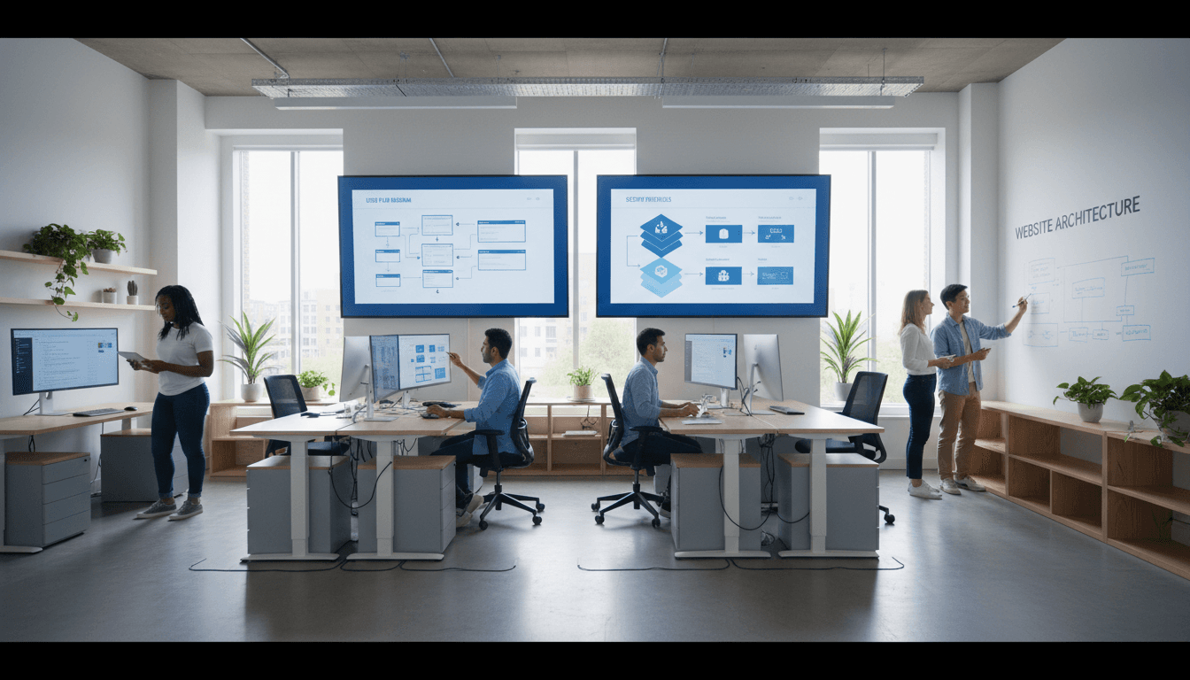 12M Projects construction team working on residential building project in Cluj-Napoca