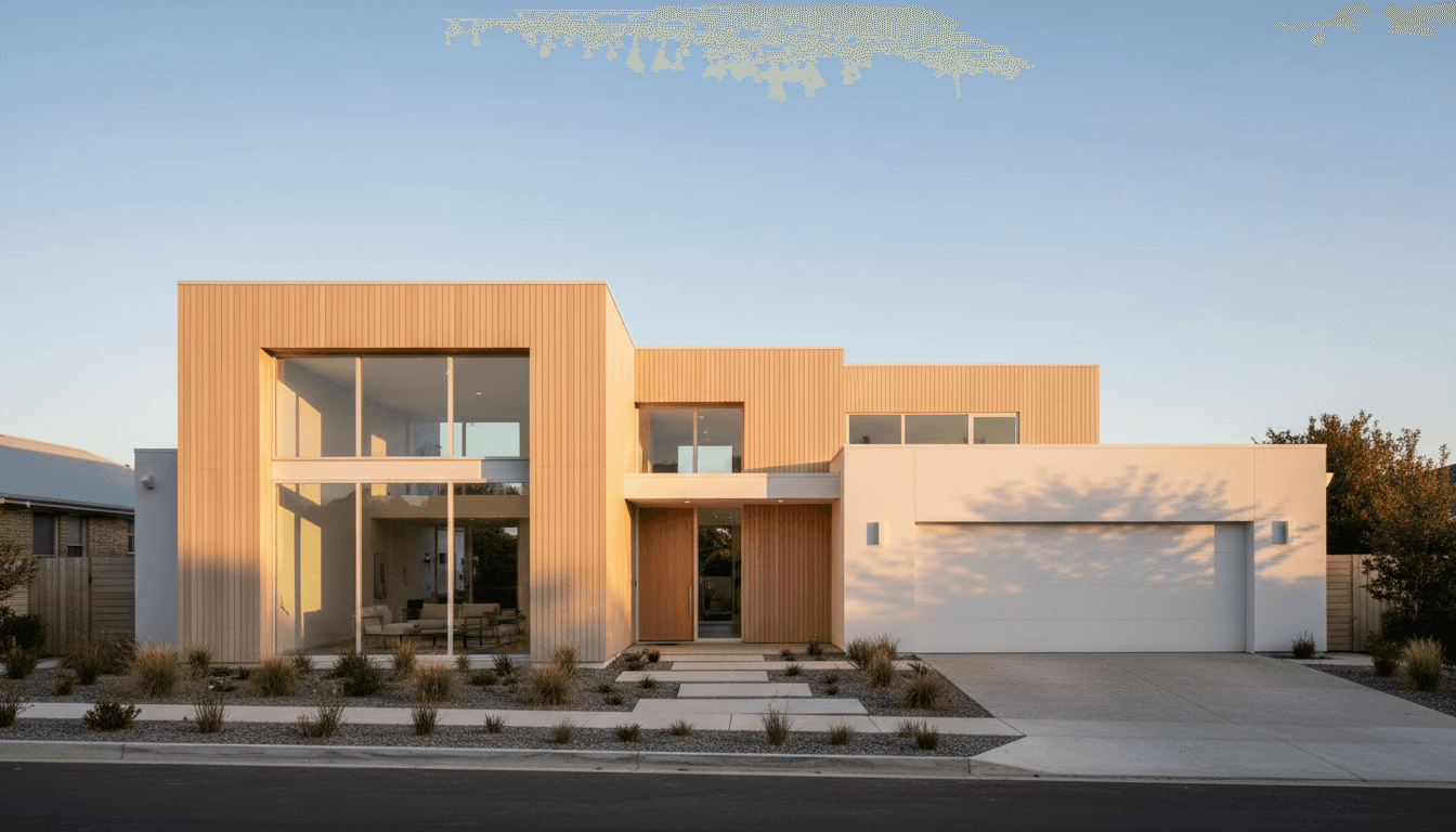 New residential house construction