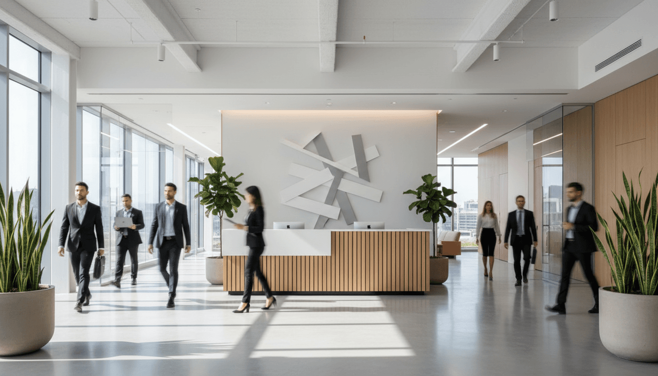 Modern commercial office building project